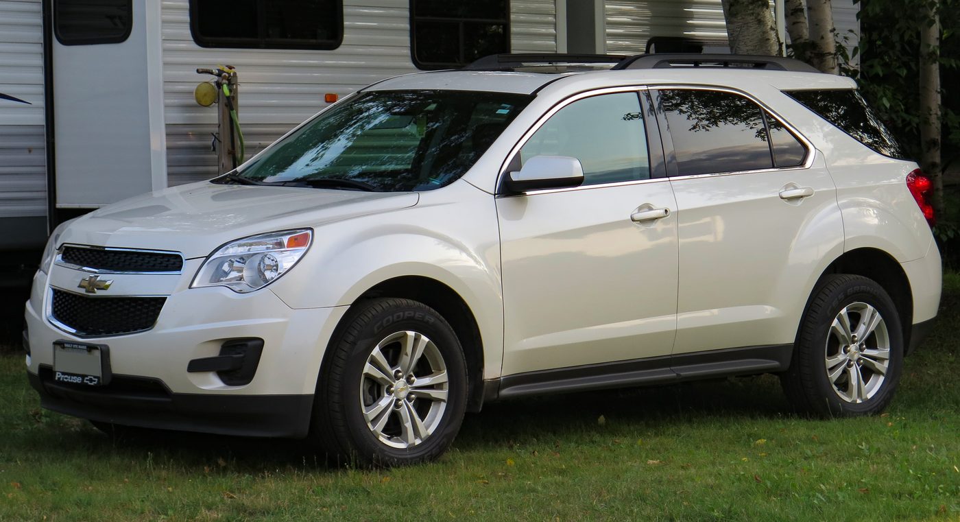 White Chevy Equinox